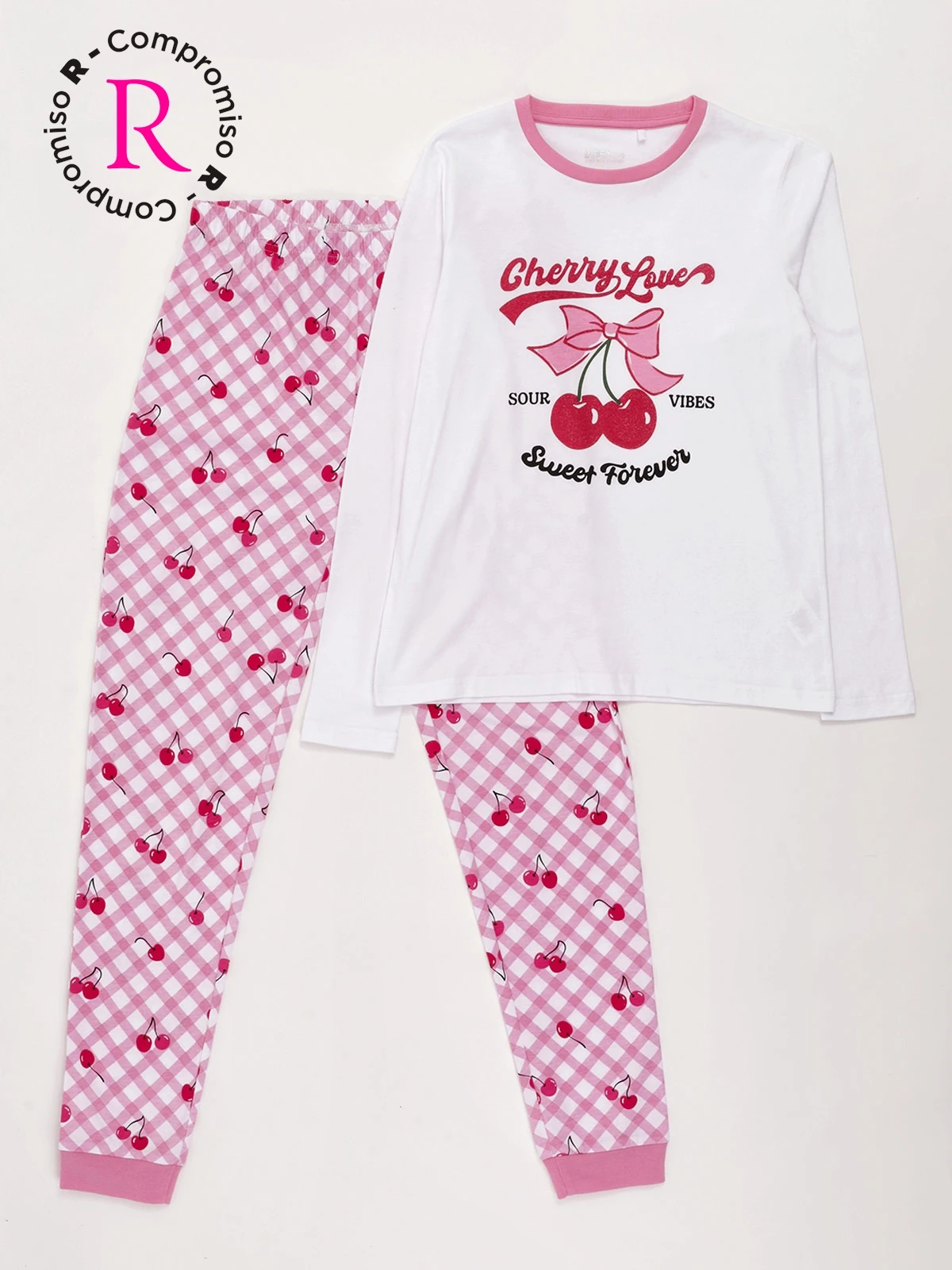 PIJAMA NIÑA INDEX TEEN ALGODÓN LARGO - 1