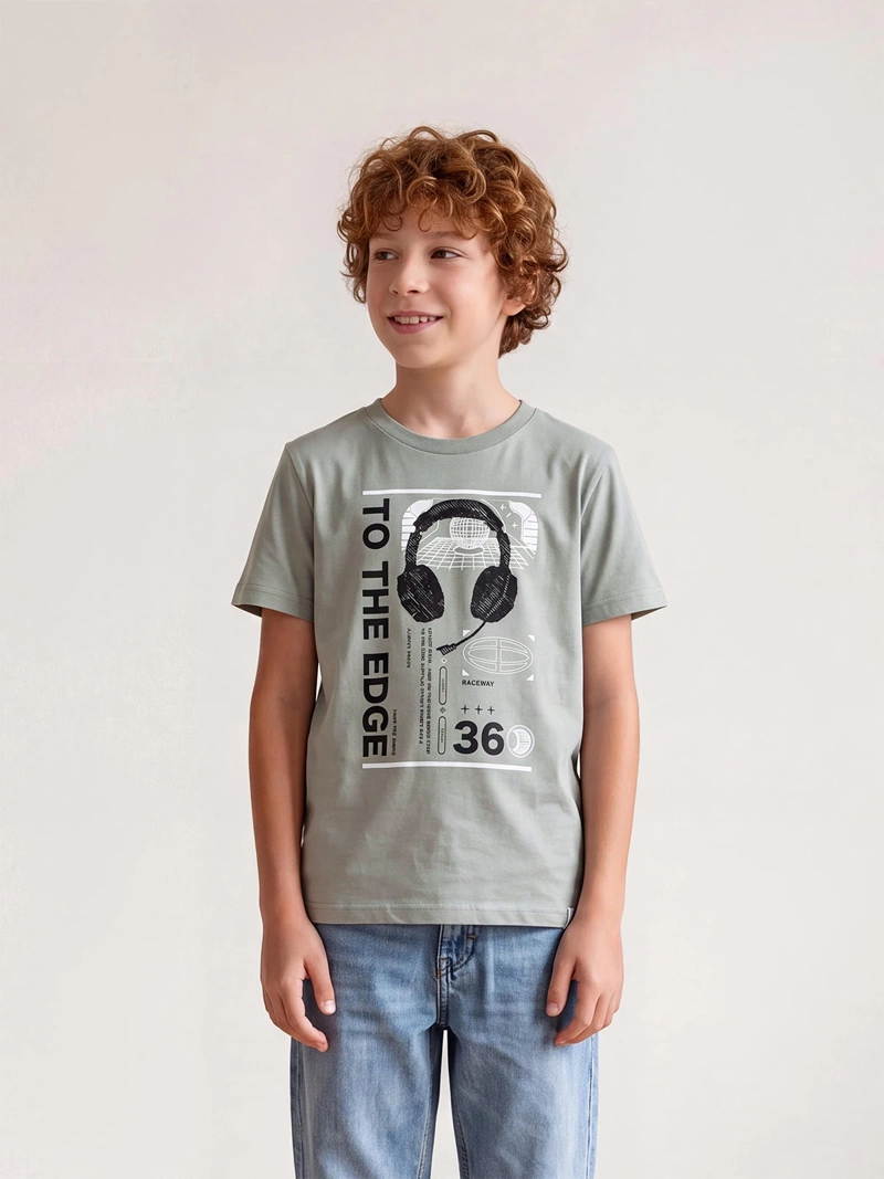 POLERA NIÑO CLOUDBREAK ALGODÓN MANGA CORTA - 1
