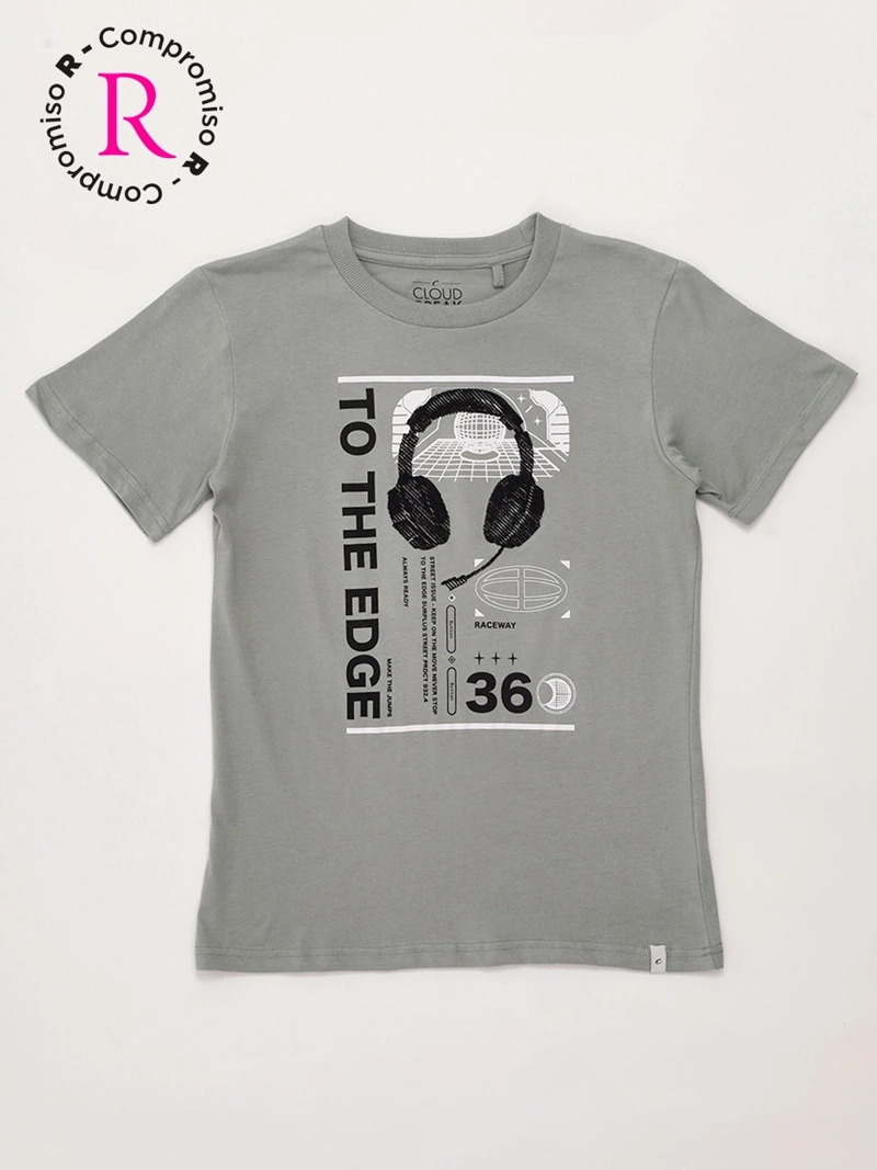 POLERA NIÑO CLOUDBREAK ALGODÓN MANGA CORTA - 3