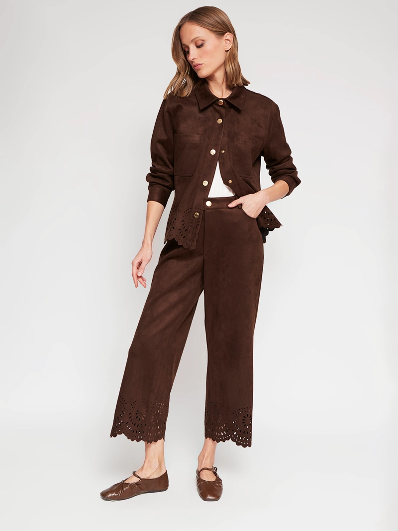 CHAQUETA MUJER CACHAREL TIPO GAMUZA - 5