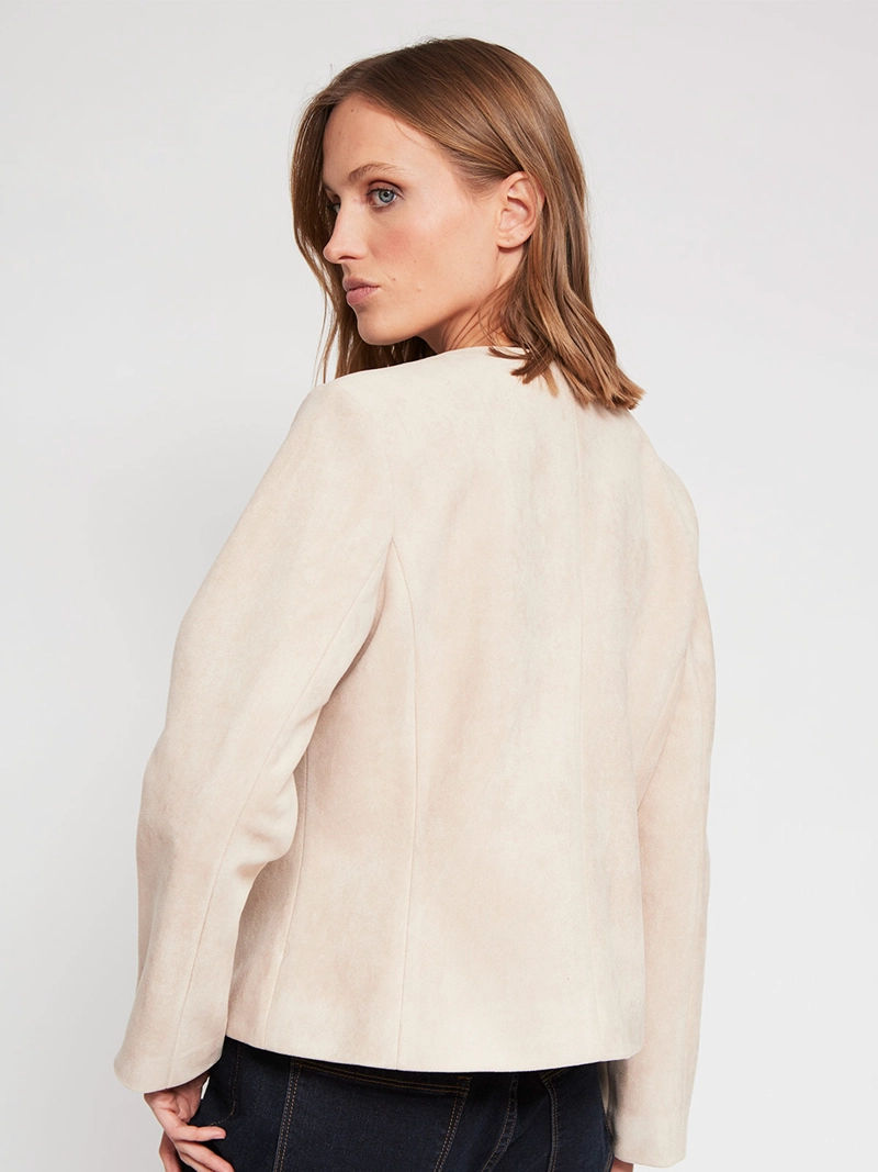 CHAQUETA MUJER CACHAREL TIPO GAMUZA - 3