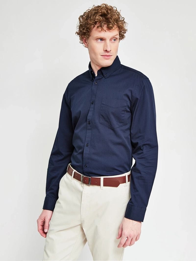 CAMISA HOMBRE REGATTA ALGODÓN MANGA LARGA - 1