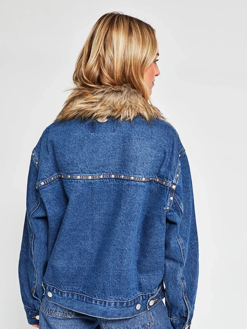 CHAQUETA MUJER BARBADOS ALGODÓN TACHAS - 3