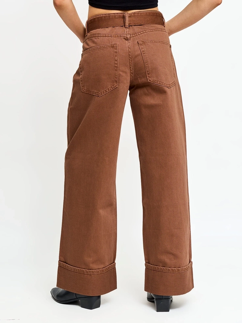 JEANS MUJER BARBADOS ALGODÓN CINTURÓN - 3