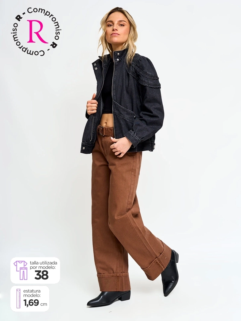 JEANS MUJER BARBADOS ALGODÓN CINTURÓN - 1