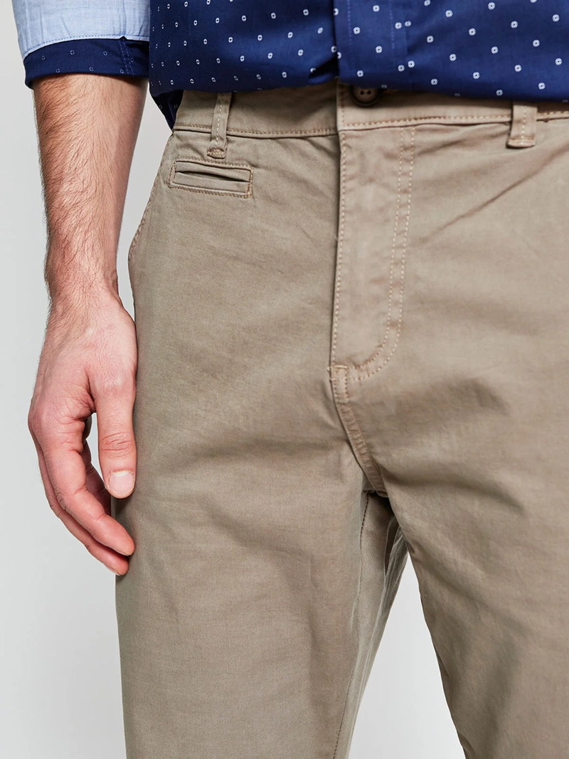 PANTALÓN HOMBRE CACHAREL ALGODÓN CHINO BÁSICO - 4