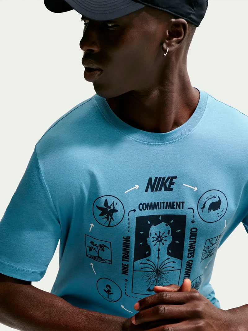 POLERA HOMBRE NIKE ALGODÓN MANGA CORTA - 3
