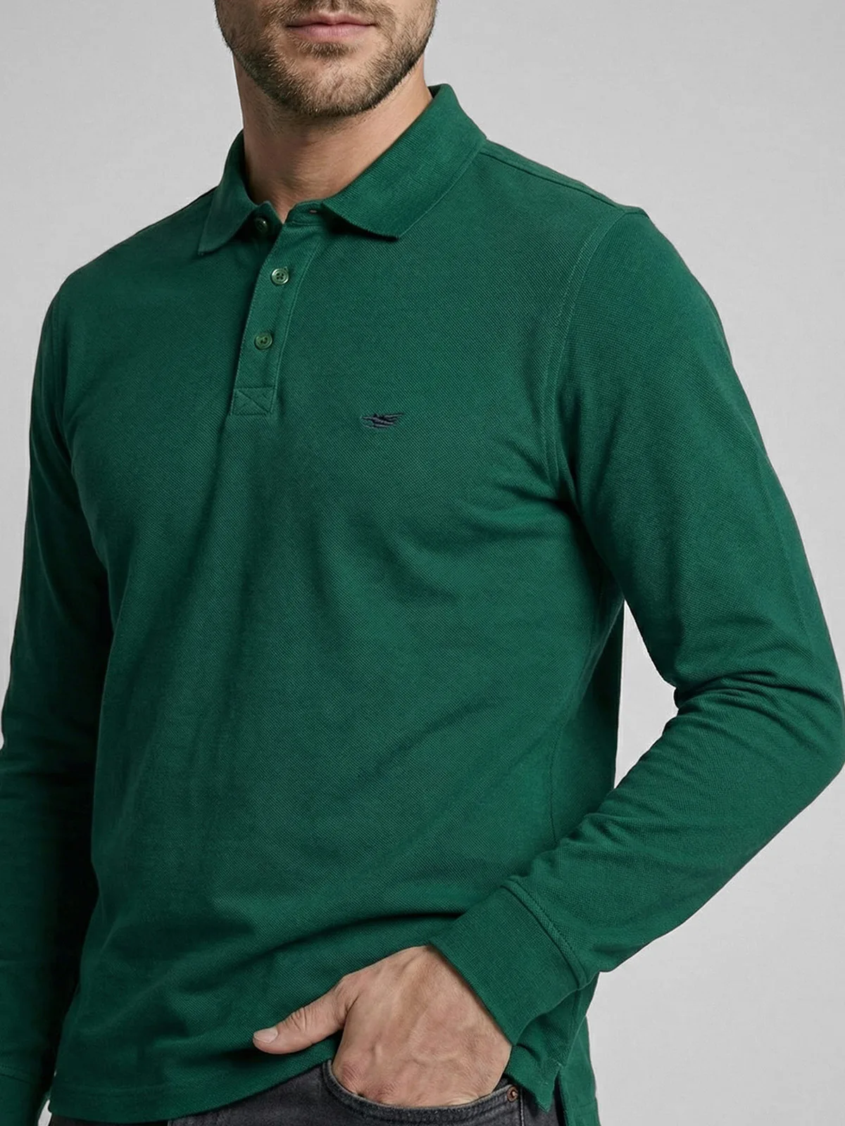 POLERA HOMBRE FEROUCH ALGODÓN MANGA LARGA - 3