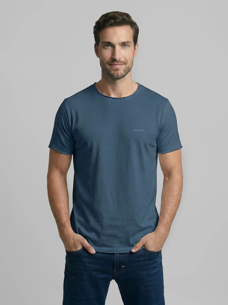 POLERA HOMBRE FEROUCH ALGODÓN MANGA CORTA - 1