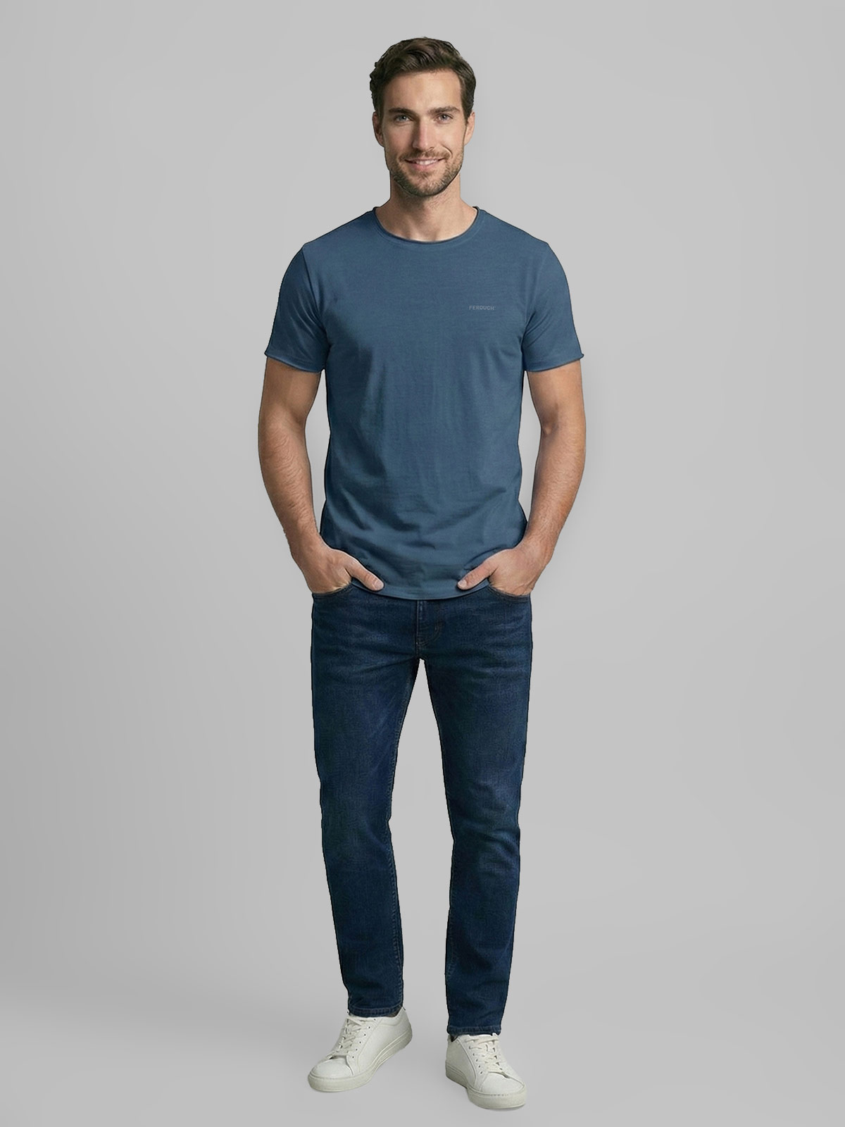 POLERA HOMBRE FEROUCH ALGODÓN MANGA CORTA - 4