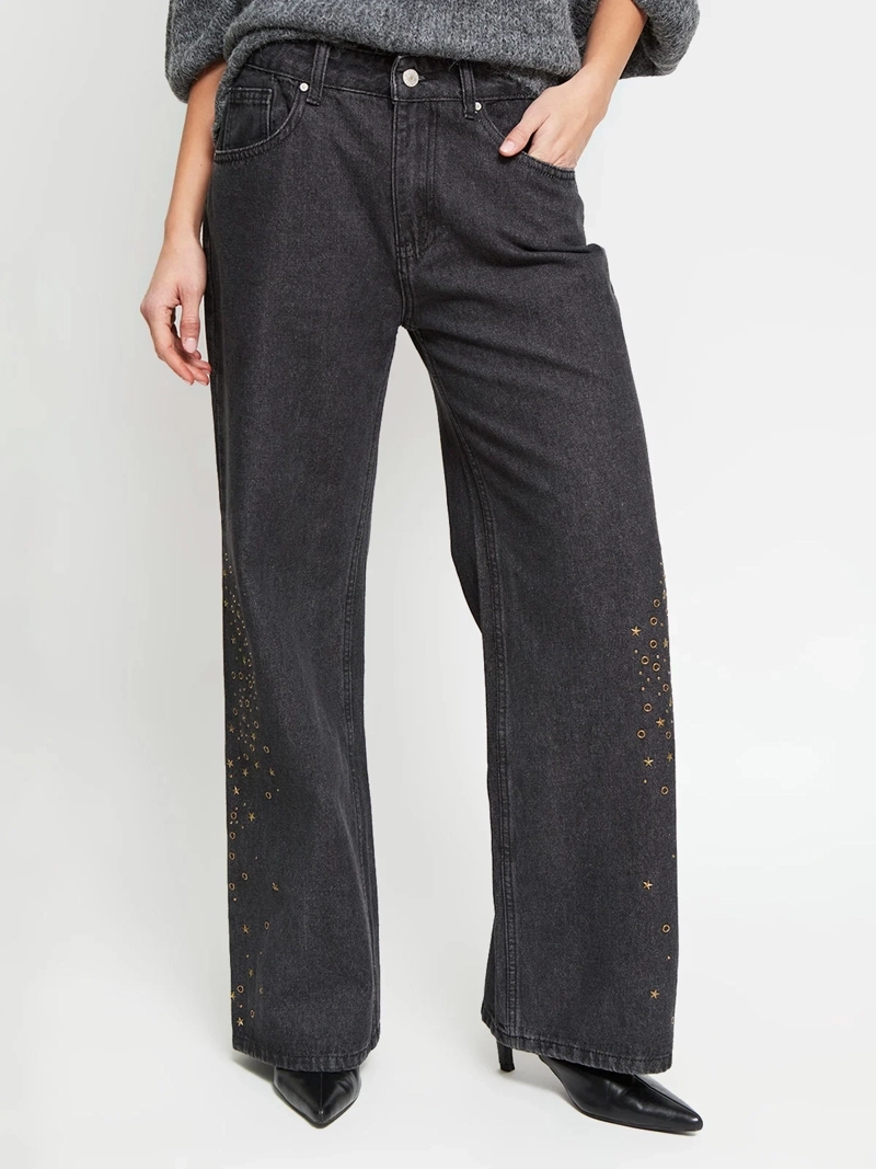 JEANS MUJER INDEX ALGODÓN TACHAS - 2