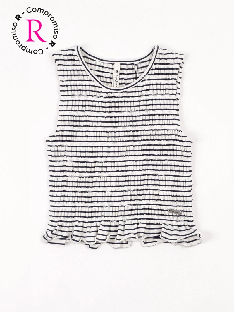 POLERA NIÑA PEPE JEANS ALGODÓN MANGA CORTA - 1