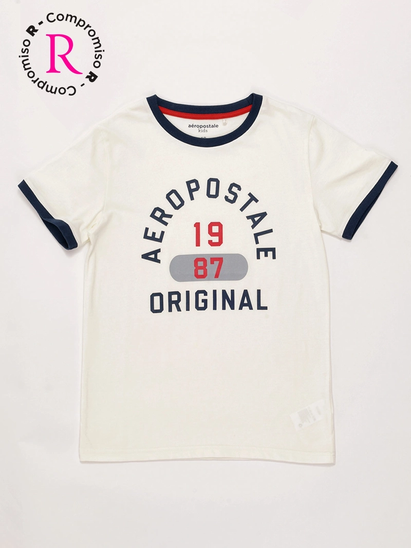 POLERA NIÑO AEROPOSTALE ALGODÓN MANGA CORTA - 1
