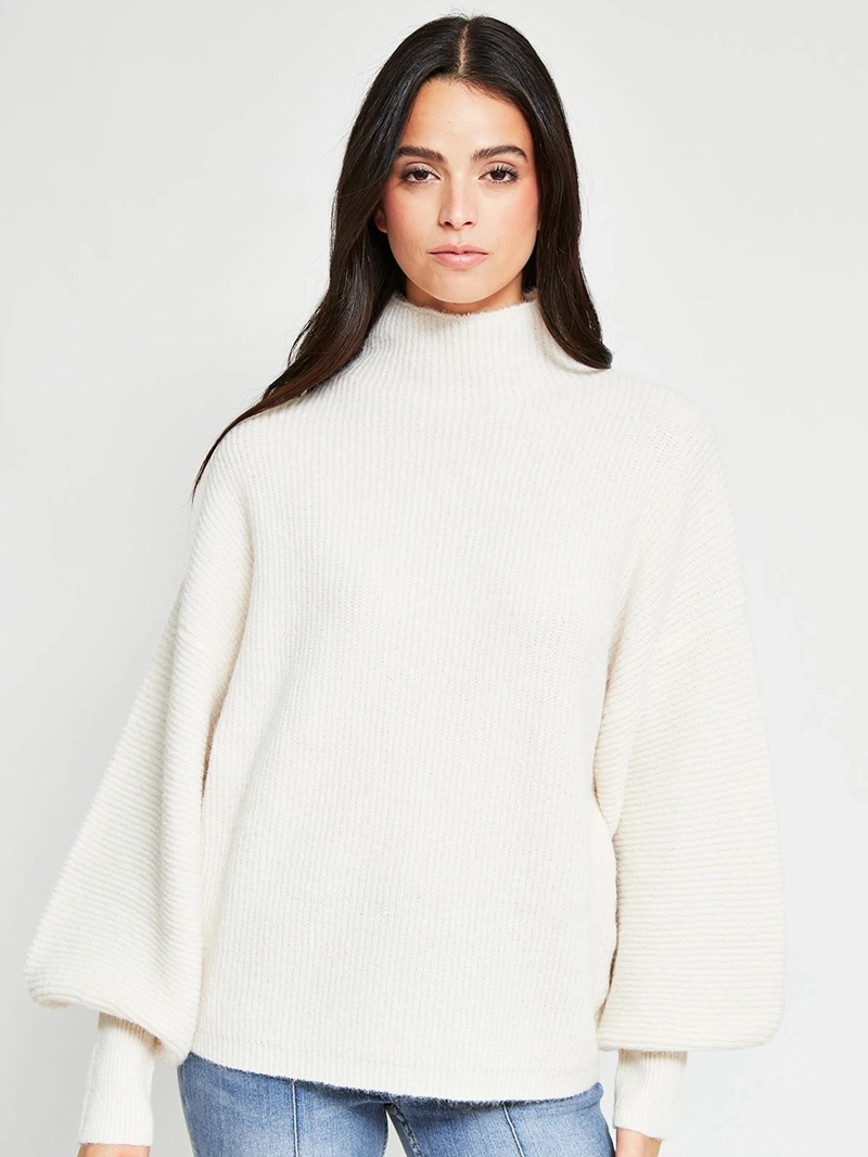 SWEATER MUJER INDEX MANGA LARGA GLOBO - 3