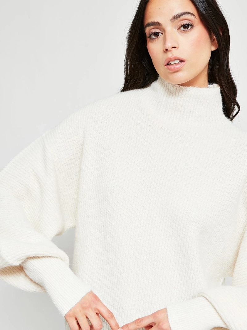 SWEATER MUJER INDEX MANGA LARGA GLOBO - 5