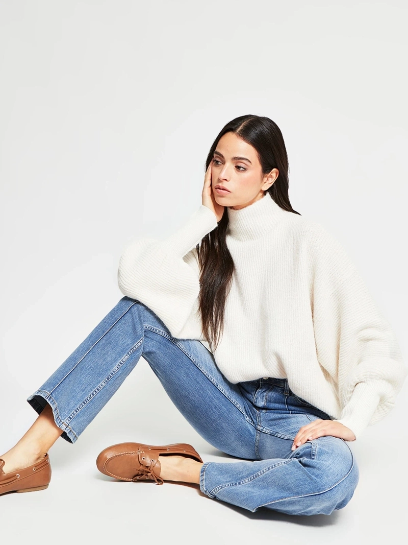 SWEATER MUJER INDEX MANGA LARGA GLOBO - 6