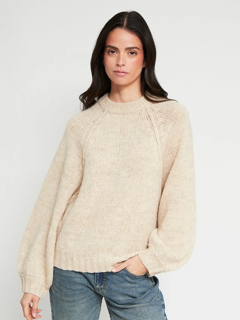 SWEATER MUJER INDEX MANGA LARGA BÁSICO - 2