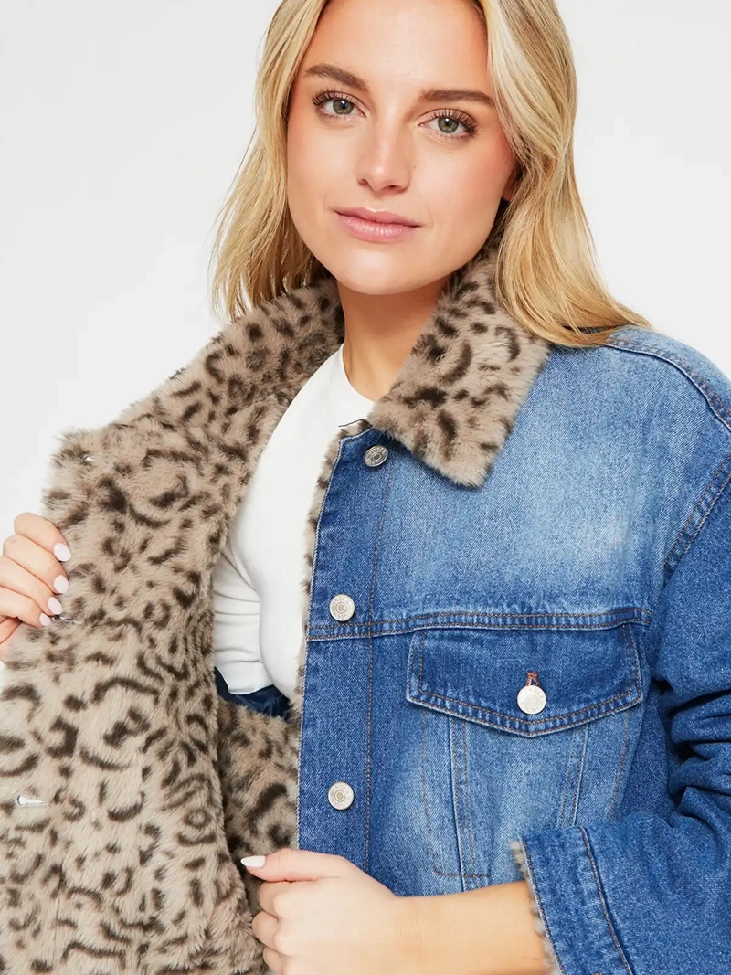 CHAQUETA MUJER INDEX ALGODÓN CORTA ANIMAL PRINT - 4