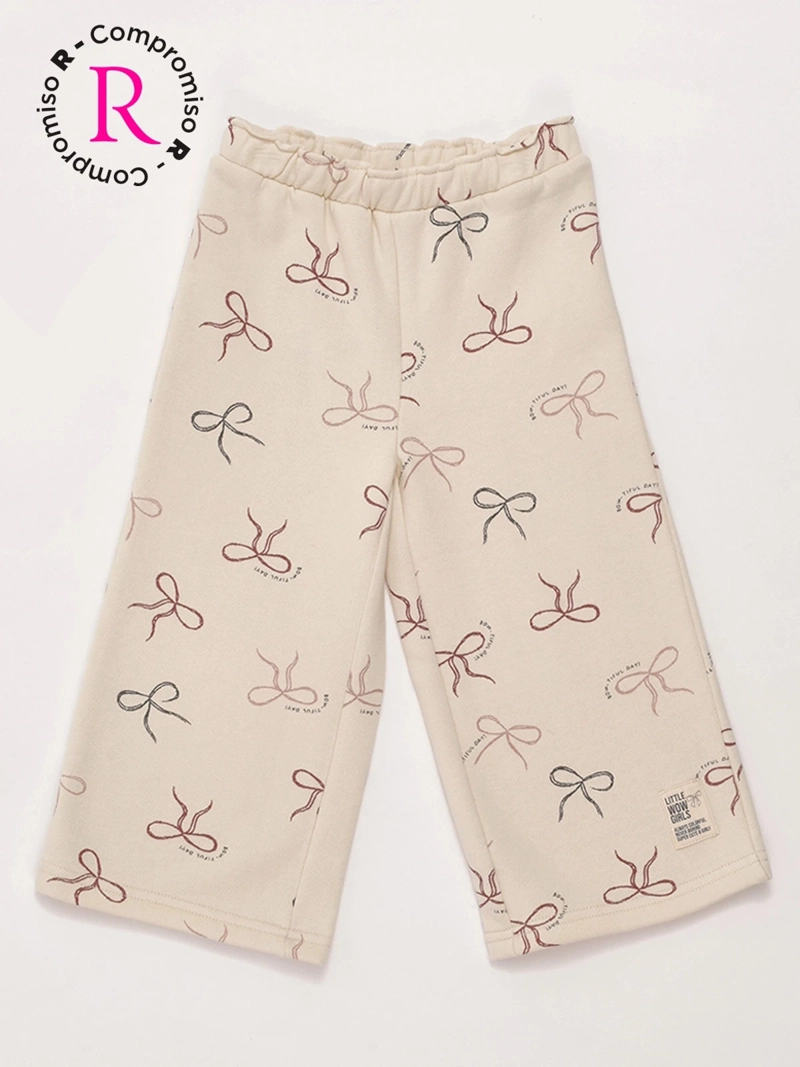 PANTALÓN DE BUZO NIÑA BABY HARVEST ALGODÓN ANCHO - 3