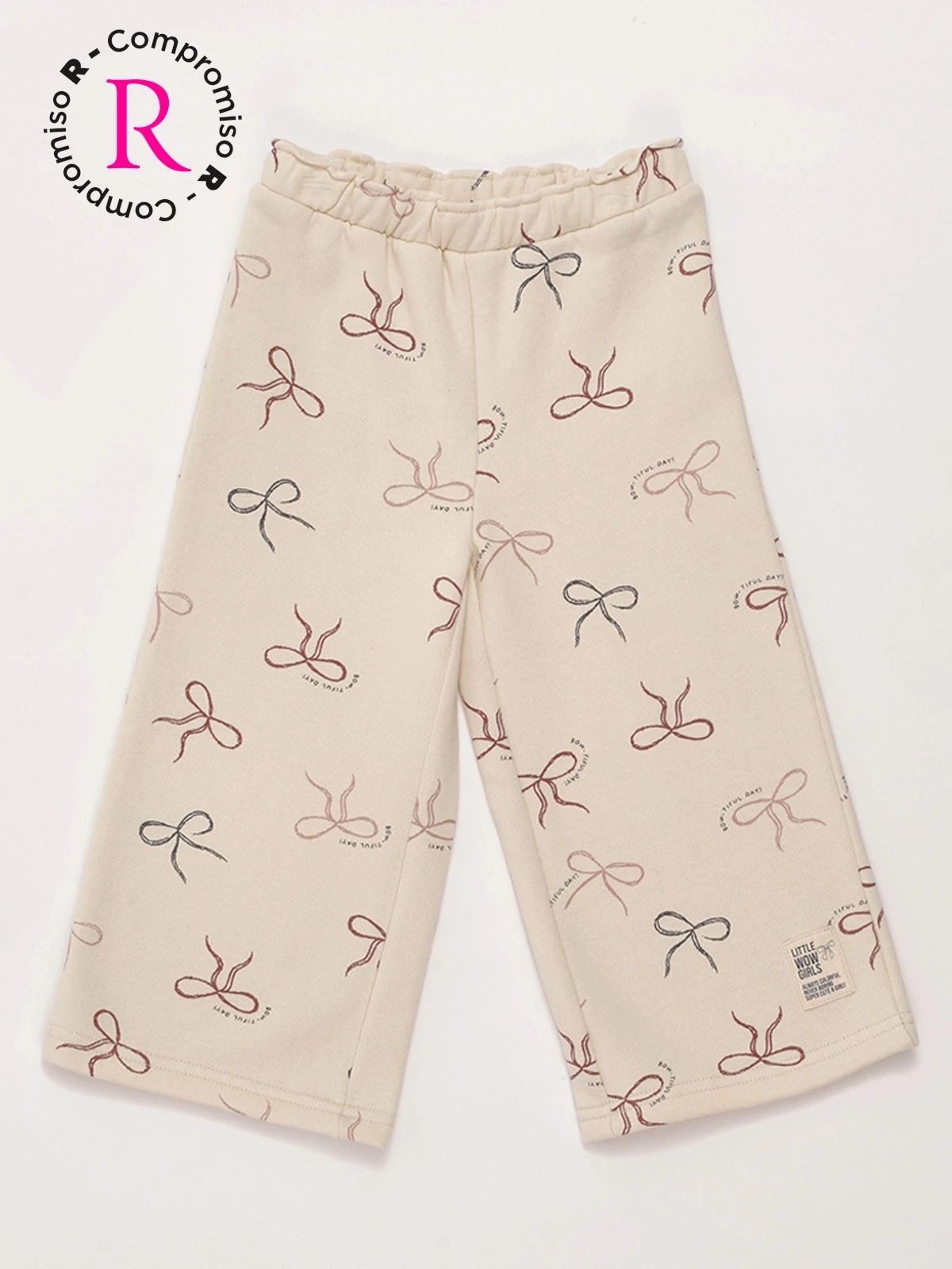 PANTALÓN DE BUZO NIÑA BABY HARVEST ALGODÓN ANCHO - 3