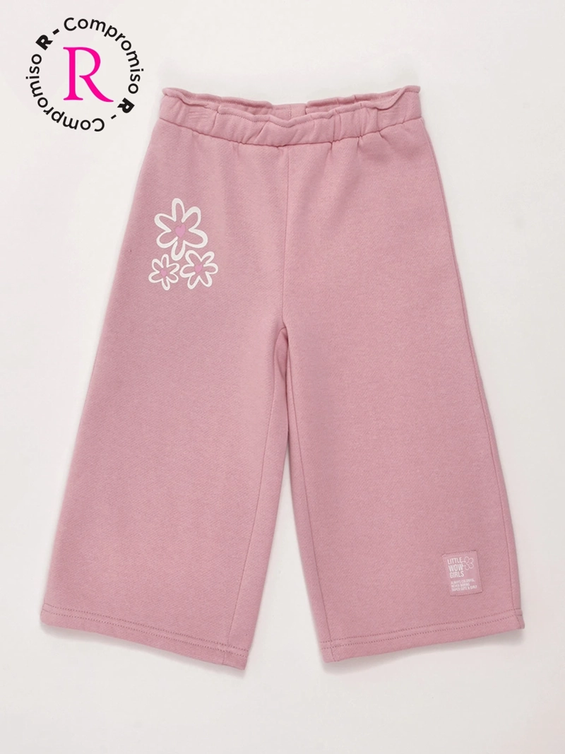 PANTALÓN DE BUZO NIÑA BABY HARVEST ALGODÓN ANCHO - 3