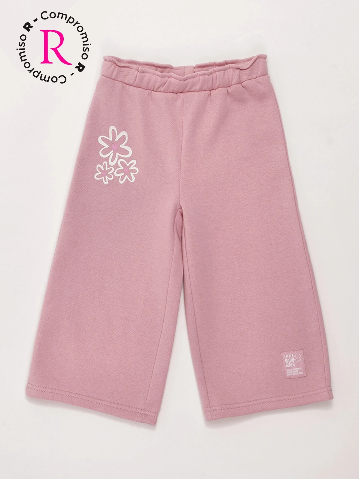 PANTALÓN DE BUZO NIÑA BABY HARVEST ALGODÓN ANCHO - 3