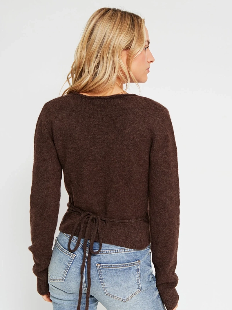 SWEATER MUJER INDEX MANGA LARGA CRUZADO - 3
