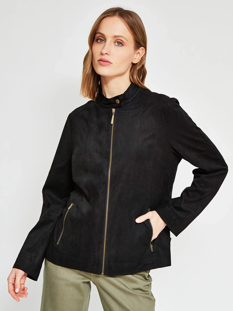 CHAQUETA MUJER AZIZ TIPO SUEDE - 2