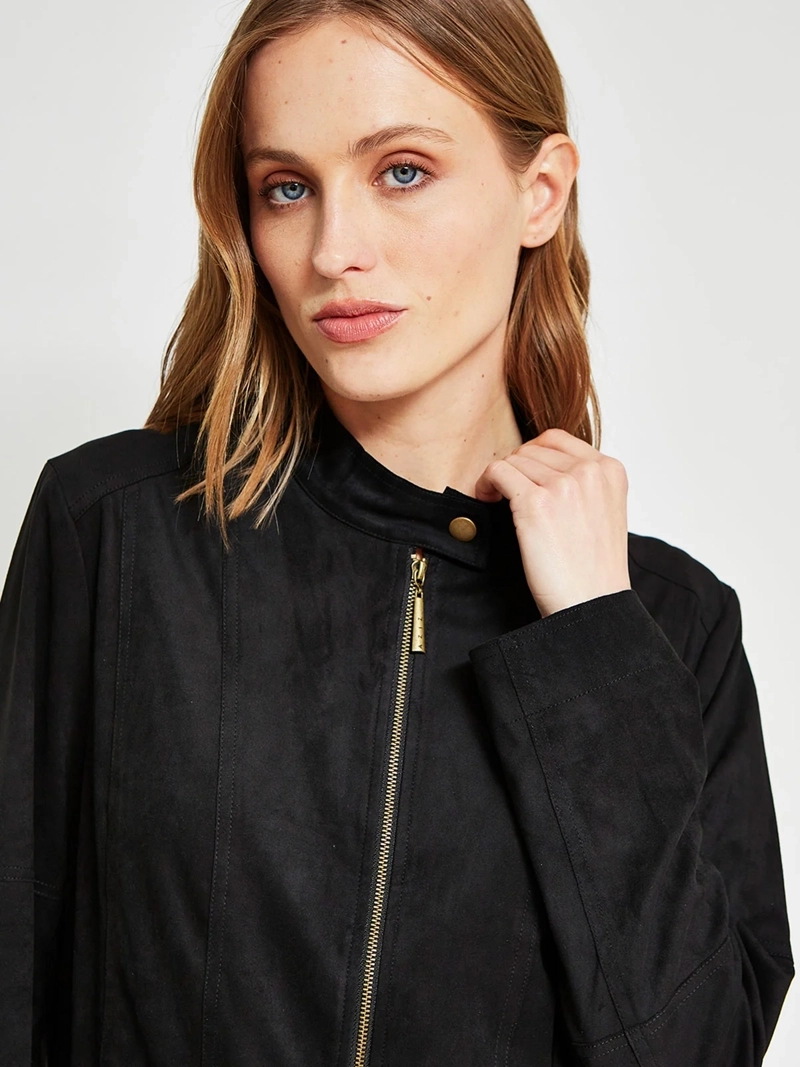 CHAQUETA MUJER AZIZ TIPO SUEDE - 4