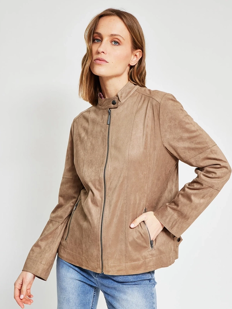CHAQUETA MUJER AZIZ TIPO SUEDE - 2