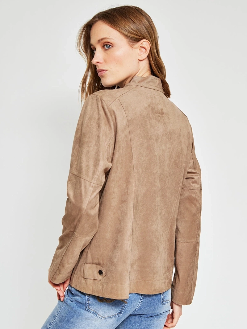 CHAQUETA MUJER AZIZ TIPO SUEDE - 3