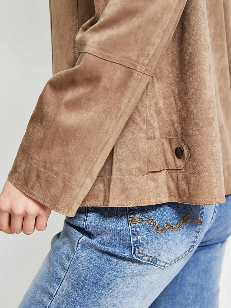CHAQUETA MUJER AZIZ TIPO SUEDE - 4