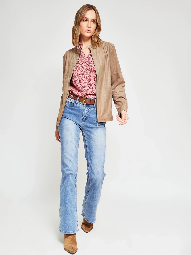 CHAQUETA MUJER AZIZ TIPO SUEDE - 5