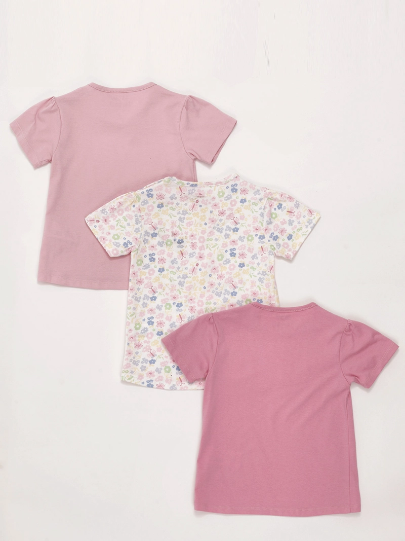 PACK X3 POLERA NIÑA BABY HARVEST ALGODÓN MANGA CORTA - 2