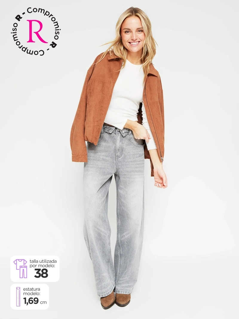 JEANS MUJER INDEX ALGODÓN BAGGY - 2