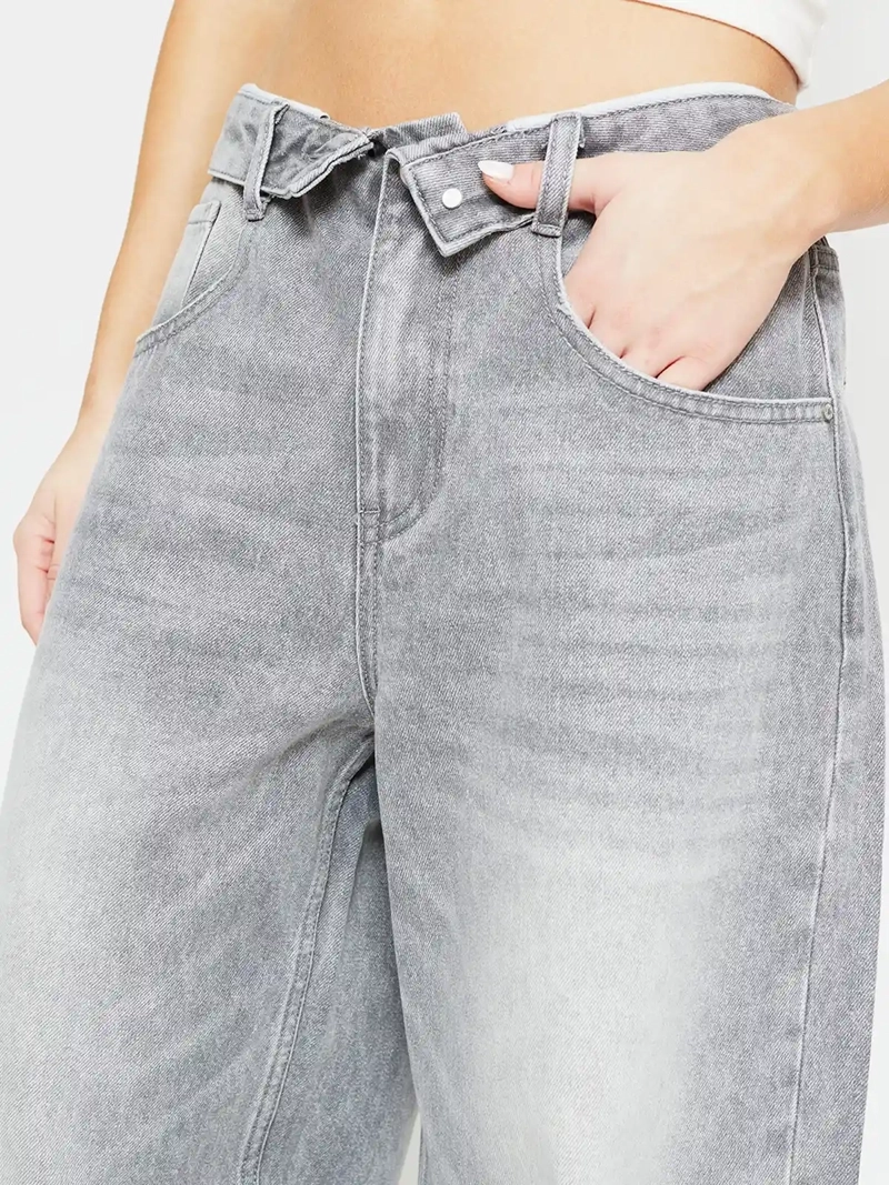 JEANS MUJER INDEX ALGODÓN BAGGY - 5