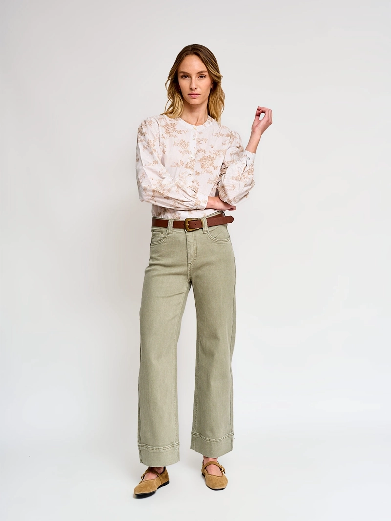 BLUSA MUJER REGATTA ALGODÓN CUELLO MAO MANGA LARGA - 5