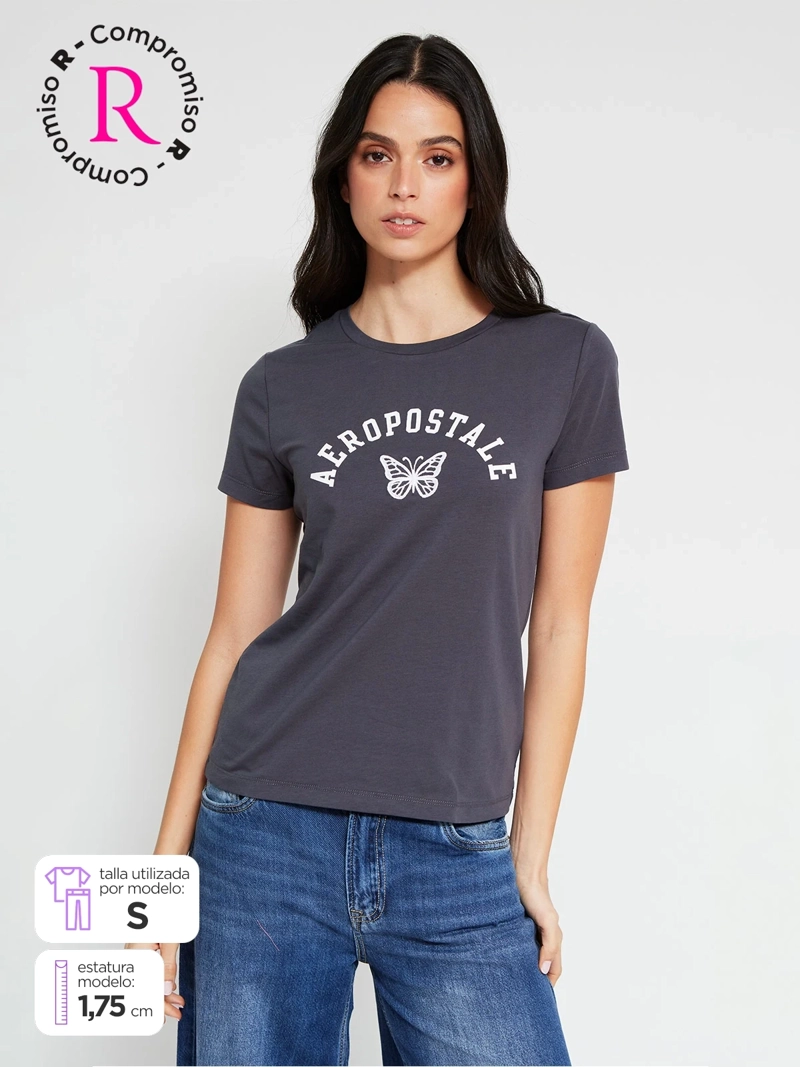 POLERA MUJER AEROPOSTALE ALGODÓN