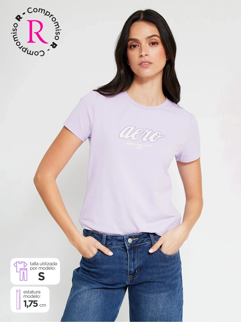 POLERA MUJER AEROPOSTALE ALGODÓN  - 1