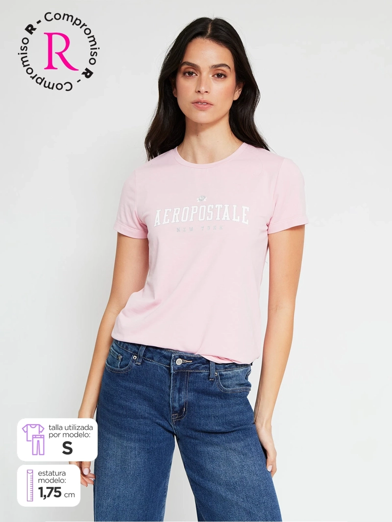 POLERA MUJER AEROPOSTALE ALGODÓN  - 1