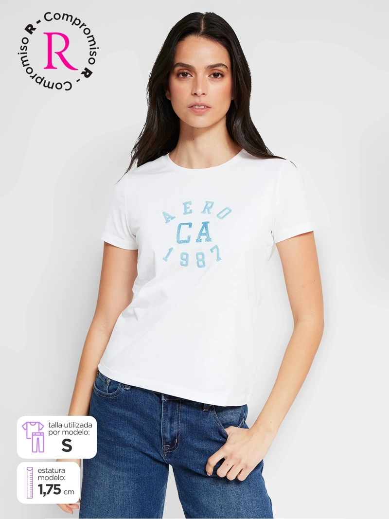 POLERA MUJER AEROPOSTALE ALGODÓN  - 1