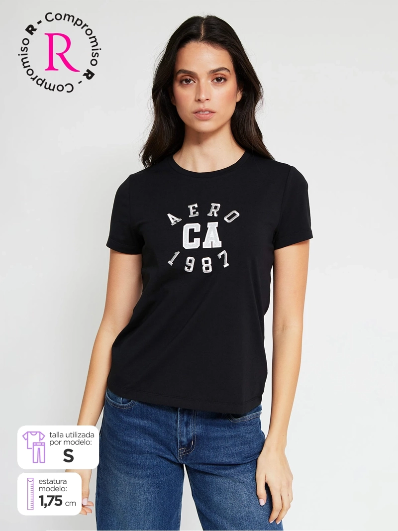 POLERA MUJER AEROPOSTALE ALGODÓN  - 1