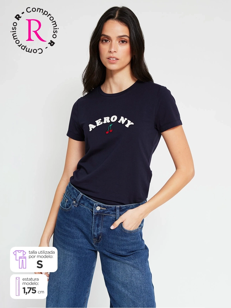 POLERA MUJER AEROPOSTALE ALGODÓN  - 1