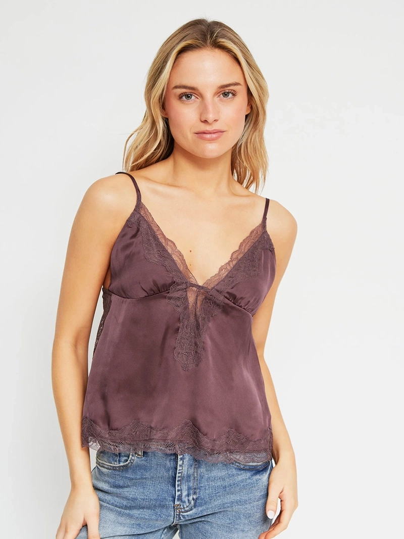 BLUSA MUJER INDEX SIN MANGAS ENCAJE - 2