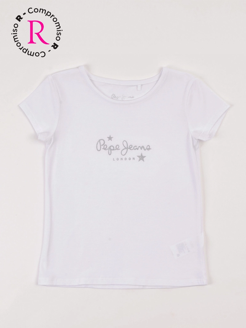 POLERA NIÑA PEPE JEANS ALGODÓN MANGA CORTA - 1