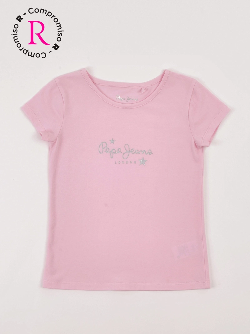 POLERA NIÑA PEPE JEANS ALGODÓN MANGA CORTA - 1