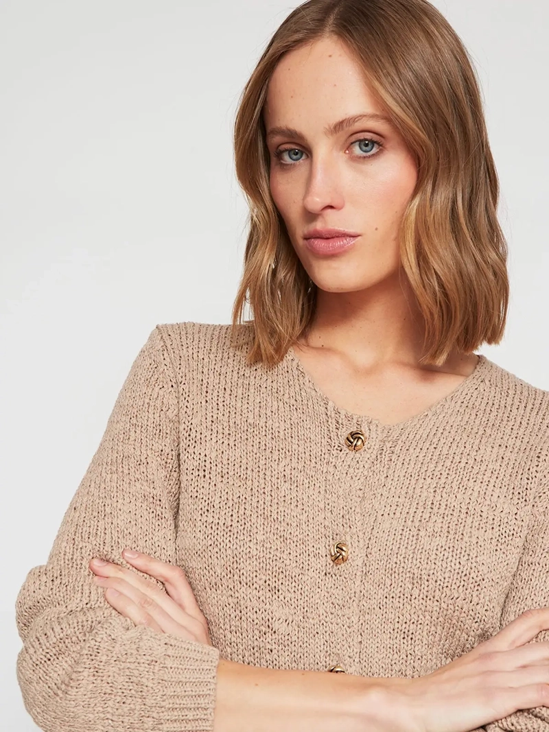 SWEATER MUJER MARQUIS ALGODÓN BOTONES - 4