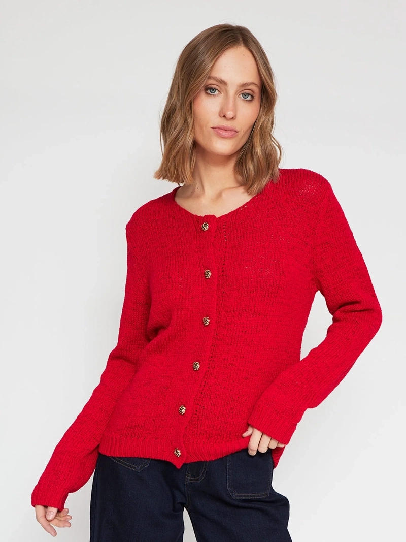 SWEATER MUJER MARQUIS ALGODÓN BOTONES - 2