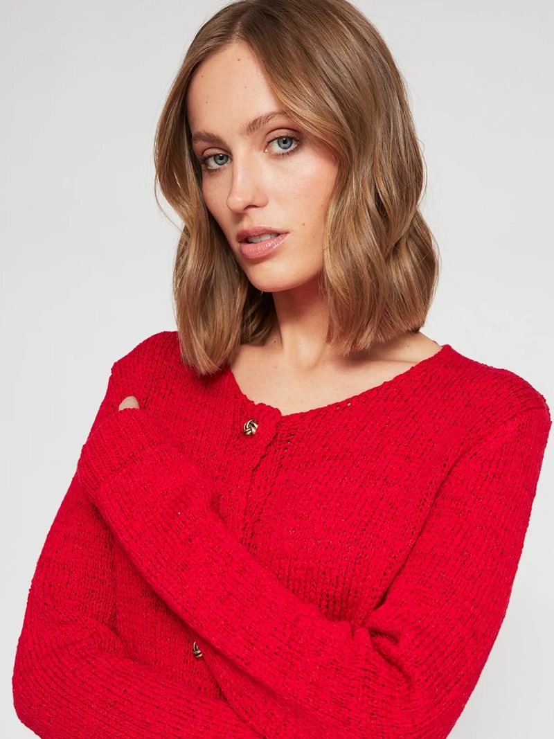 SWEATER MUJER MARQUIS ALGODÓN BOTONES - 4