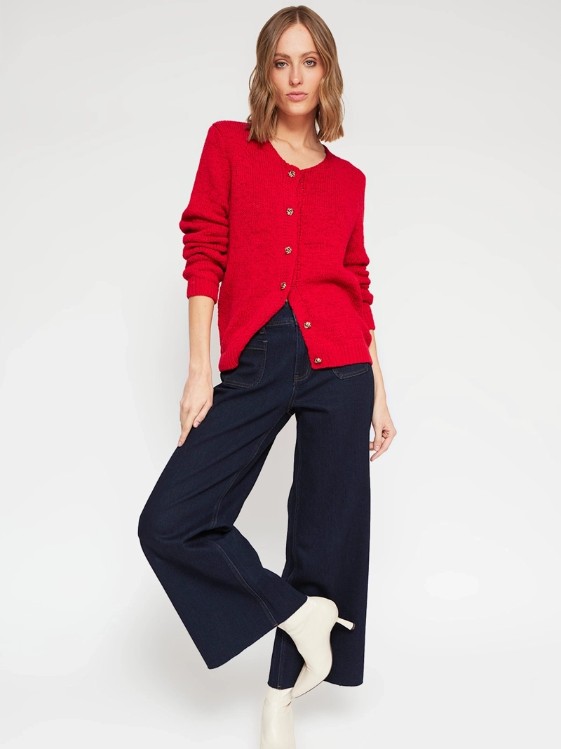 SWEATER MUJER MARQUIS ALGODÓN BOTONES - 5